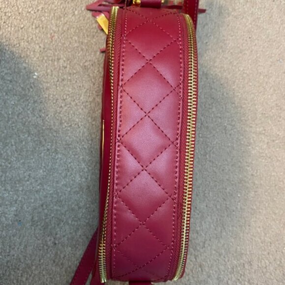 Joy & Iman Red quilted leather Crossbody purse - Picture 16 of 16